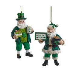 Item 101158 thumbnail Irish Santa Ornament