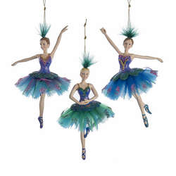 Item 101423 Peacock Ballerina Ornament