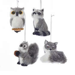Item 101511 thumbnail Furry Gray Animal Ornament