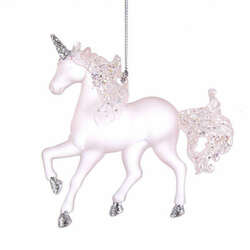 Item 101702 thumbnail Matte Pink Unicorn Ornament