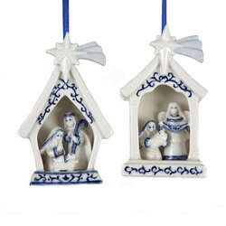 Item 101889 thumbnail Delft Blue Holy Family Ornament