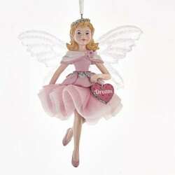 Item 101945 Pink Fairy With Wings Ornament