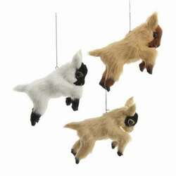 Item 102024 thumbnail Furry Baby Goat Ornament
