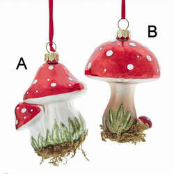 Item 102472 thumbnail Mushroom With Glitter Ornament