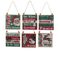 Item 102501 Christmas Sayings Ornament