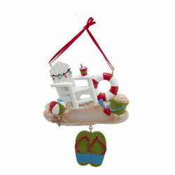 Item 102812 thumbnail Beach Chair With Sandals Ornament