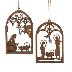 Item 102866 thumbnail Brown Nativity Ornament