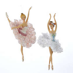 Item 103114 Pink/White/Blue Ballet Ornament