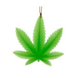 Item 103230 Glow In The Dark Cannabis Ornament