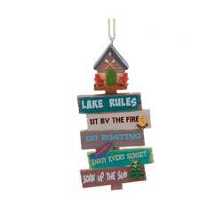 Item 103279 Lake Sign Ornament