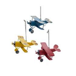 Item 103307 thumbnail Metal Airplane Ornament