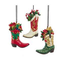 Item 103438 thumbnail Western Christmas Boot Ornament