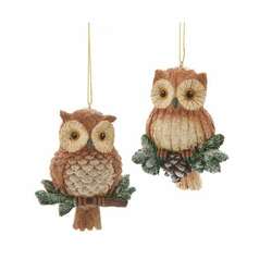 Item 103459 thumbnail Owl On Pine Branch Ornament