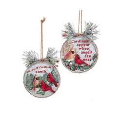 Item 103494 thumbnail Cardinal Log Ornament