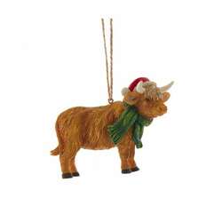 Item 103502 Farm Highland Cow Ornament