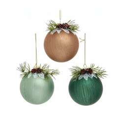 Item 103533 thumbnail Pinecone Design Ball Ornament