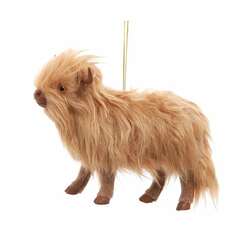 Item 103540 Furry Highland Cow Ornament
