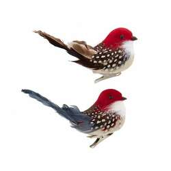 Item 103619 thumbnail Brown And Grey Bird Clip-on Ornament