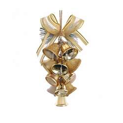 Item 104157 thumbnail Ivory And Gold Cluster Bell Ornament