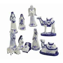 Item 104205 thumbnail 11-Piece Delft Blue Nativity Set