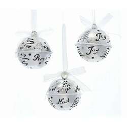 Item 104208 Metal Silver Bell Ornament