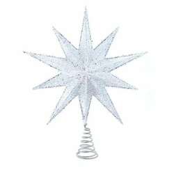 Item 104314 thumbnail Un-Lit Silver Bethlehem Star Treetop