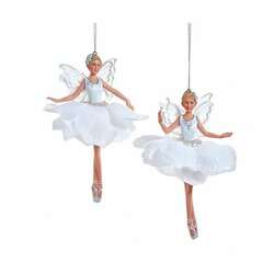 Item 104519 thumbnail White/Silver Fairy Ballerina Ornament