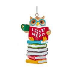 Item 104551 Love To Read Owl Ornament