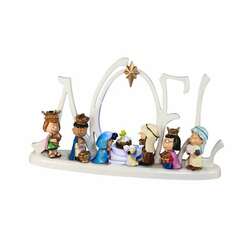 Item 104676 Lighted Peanut Nativity Scene
