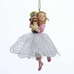 Item 105072 thumbnail Clara In Pink/White Lace Dress With Nutcracker Ornament