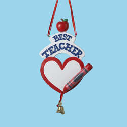 Item 105520 Best Teacher Ornament