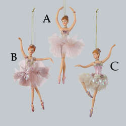 Item 105957 Pink Posing Ballerina Ornament