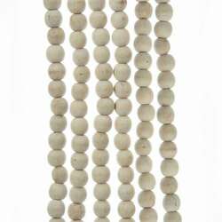 Item 106980 thumbnail 9 Foot Natural Wood Beaded Garland