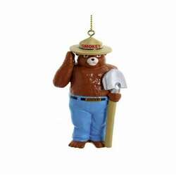 Item 107003 Smokey Bear Blow Mold With Shovel Ornament