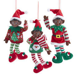 Item 107014 thumbnail  Fabric Traditional Black Elf Ornament