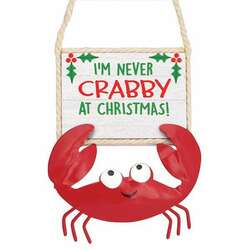 Item 108069 thumbnail Never Crabby At Christmas Ornament