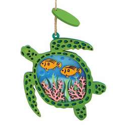 Item 108157 thumbnail Wood Turtle Ornament With Tag Ornament