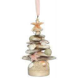 Item 108480 thumbnail Light Up Driftwood Tree With Shells Ornament - Myrtle Beach
