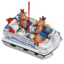 Item 108579 Pontoon Boat Ornament