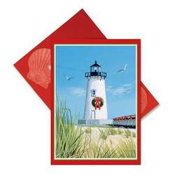 Item 108771 Lighthouse And Dunes Christmas Cards