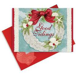 Item 109507 Good Tidings Wreath Christmas Cards