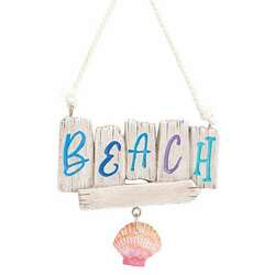 Item 109590 thumbnail Beach Sign Ornament - Myrtle Beach