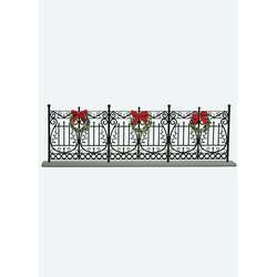 Item 113423 thumbnail WROUGHT IRON STYLE BLACK FENCE