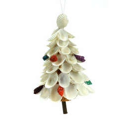 Item 115009 thumbnail Shell Tree With Multicolor Accents Ornament