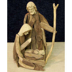 Item 115052 Small Driftwood Holy Family