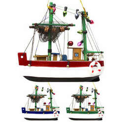 Item 118217 thumbnail Trawler Boat Ornament- Myrtle Beach