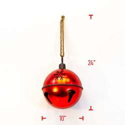 Item 127112 thumbnail Large Red Metal Christmas Bell