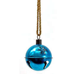 Item 127306 thumbnail Blue Metal Christmas Bell