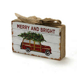 Item 127594 thumbnail Christmas Truck Block Sign