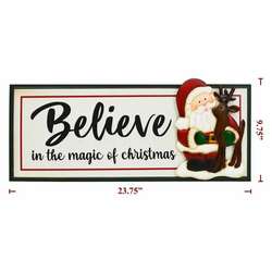 Item 128652 thumbnail Believe Santa Wall Sign
